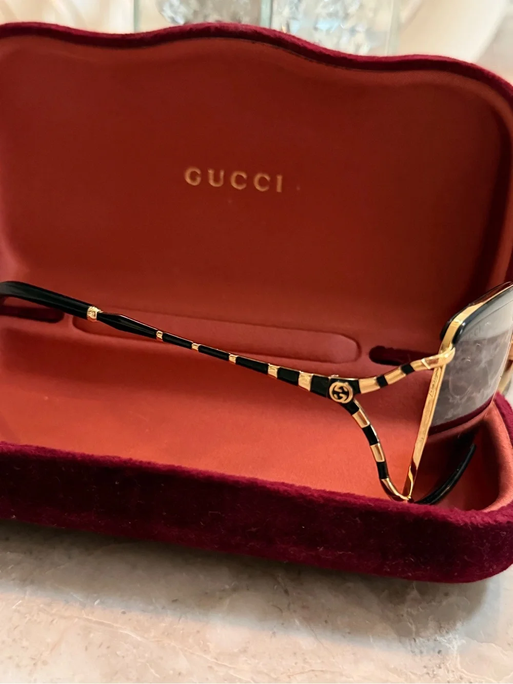 Gucci GG0593SK Oversized Square Sunglasses with Case